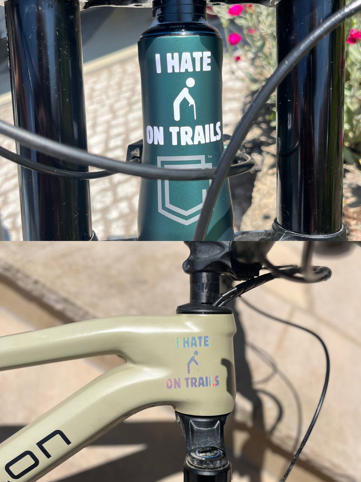 I HATE SENIORS ON TRAILS Sticker